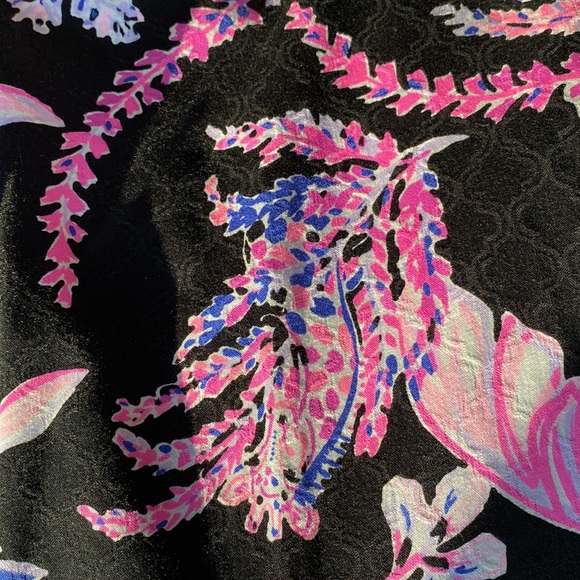 Lilly Pulitzer Kelly Ankle pant in Wild within print in Onyx in 16 NWT - Picture 6 of 9